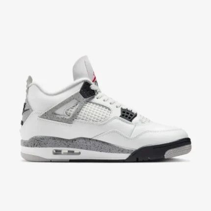 Air Jordan 4 Retro 'White Cement' / 'Tech White' - White / Speckled Grey