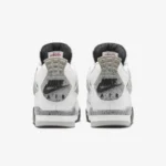 Air Jordan 4 Retro 'White Cement' / 'Tech White' - White / Speckled Grey - Image 4