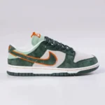 Nike SB Dunk Low Pro Dark Green Orange Suede