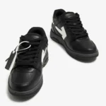 Off-White Out Of Office 'OOO' Low-Top Sneakers - Triple Black / White Arrow - Image 2