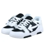 Off-White Out Of Office 'OOO' Low-Top Sneakers - Black / White - Image 2