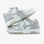 Off-White Out Of Office 'OOO' Low-Top Sneakers - Grey / White - Image 3