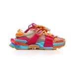 Dolce & Gabbana Multi-Color Technical Statement Sneakers - Pink / Orange / Mint