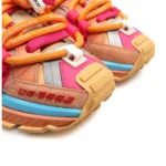 Dolce & Gabbana Multi-Color Technical Statement Sneakers - Pink / Orange / Mint - Image 5