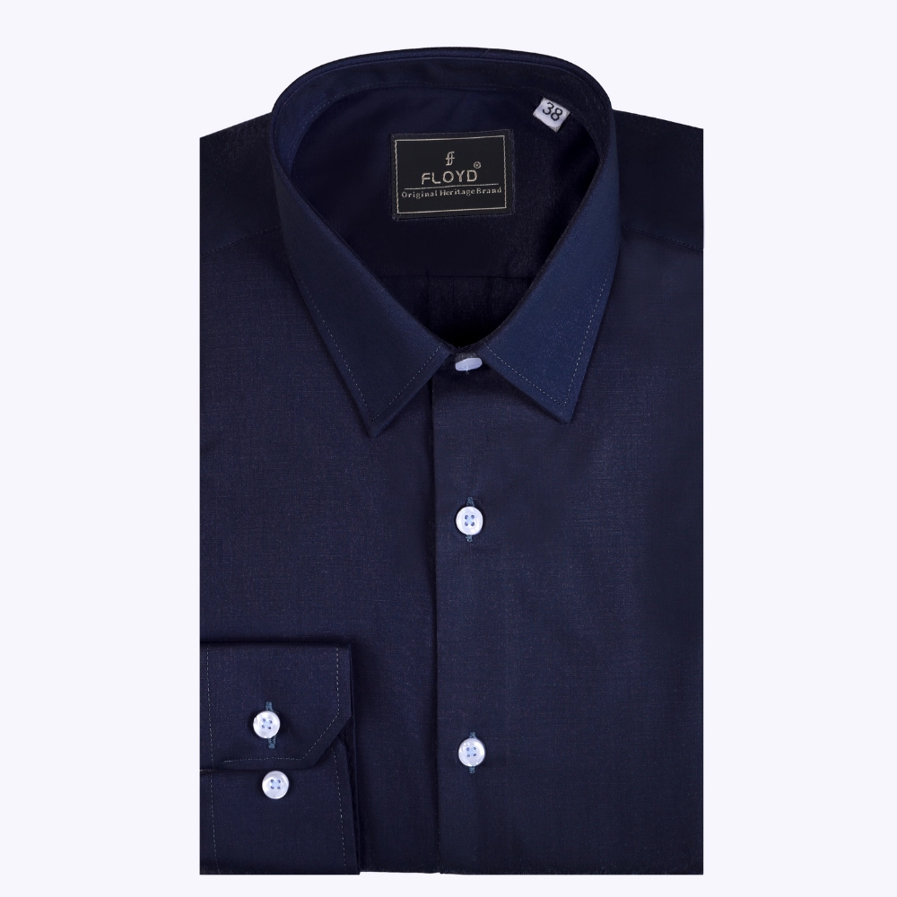 Z122-SH-FLOYD-Navy-1 Floyd Heritage Classic Long-Sleeve Dress Shirt - Image 1
