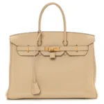 Birkin 35 Grained Leather Handbag - Image 2