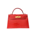 Hermes Mini Kelly II 20cm Handbag Crocodile